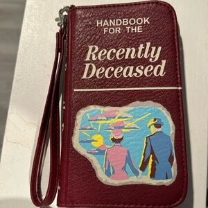 Beetlejuice wallet “Handbook for the recently deceased”